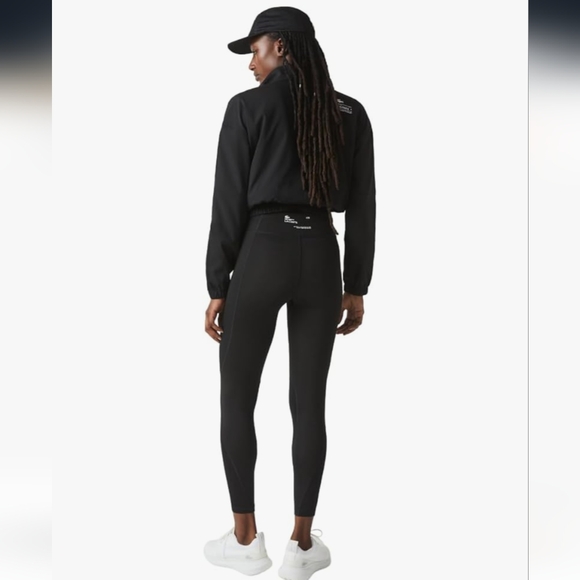 LACOSTE | Women's Authentic Black Active High-Waisted Tight Fit Leggings NWOT - Picture 3 of 13